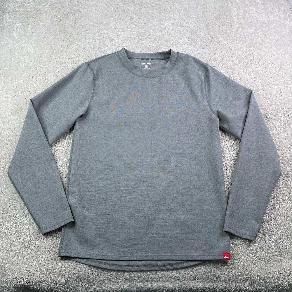 Kombi Shirt Mens XL Grey‎ Performance Wool Blend Long Sleeve Base Layer Hiking